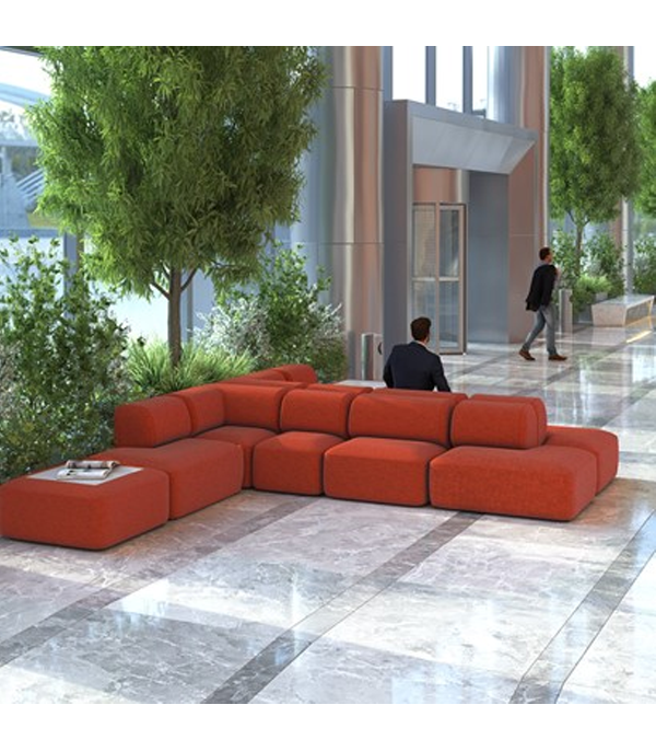 SNG002S - Snuggle modular soft seating small sofa with back - made to order - Image 2