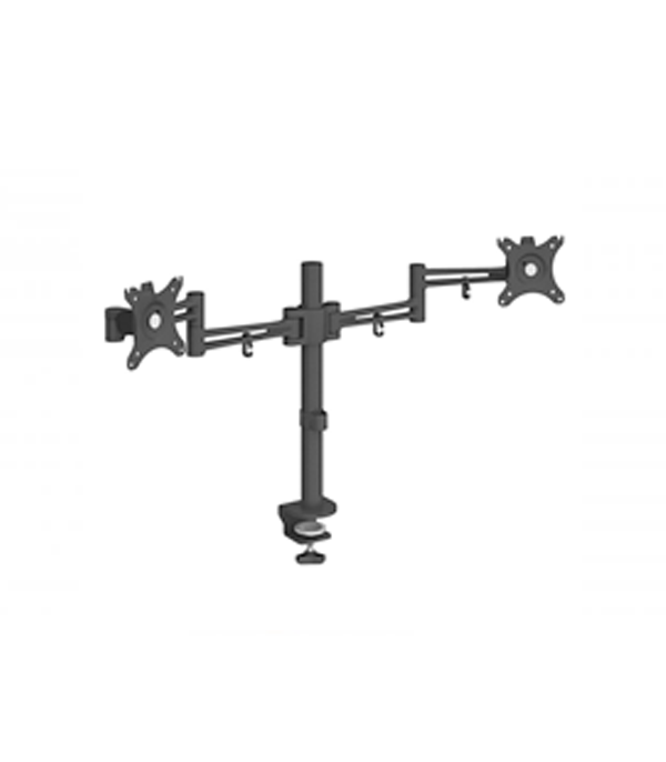 Luna double flat screen monitor arm – black