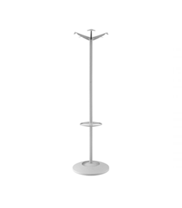 Coat & umbrella stand with 10 coat hooks and 8 umbrella hooks 1720mm high – grey